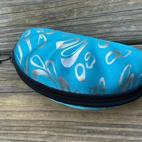 Empty case for Sunglasses Blue Hard Case Zip Up Case only - Picture 8 of 10